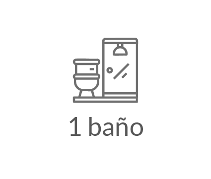icono 1 baño